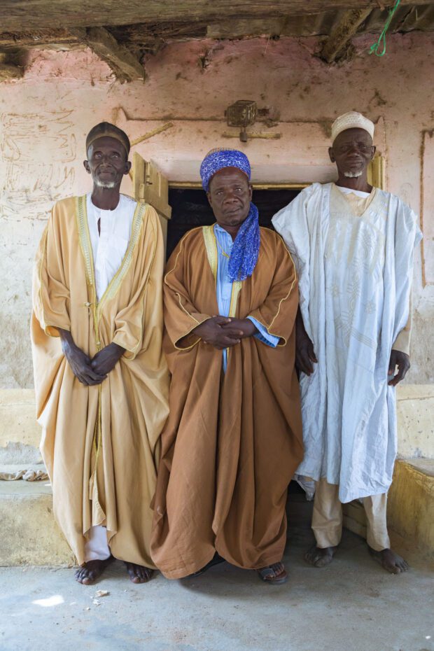 Portrait of Village Head Alh. Ibrahim Usman and elders, Sabon Turunku, Kaduna State.